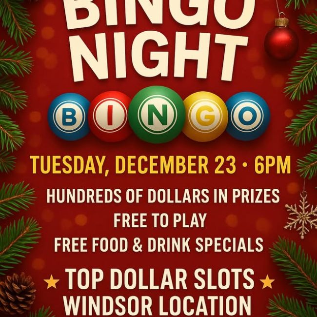 Holiday BINGO @ Top Dollar Slots