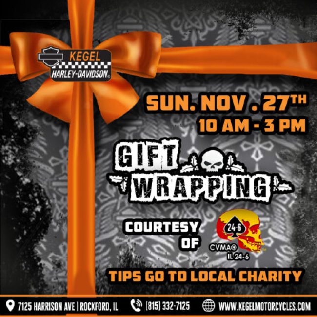 Gift Wrapping with C.V.M.A. IL 24-6 Blackhawk Valley Warriors