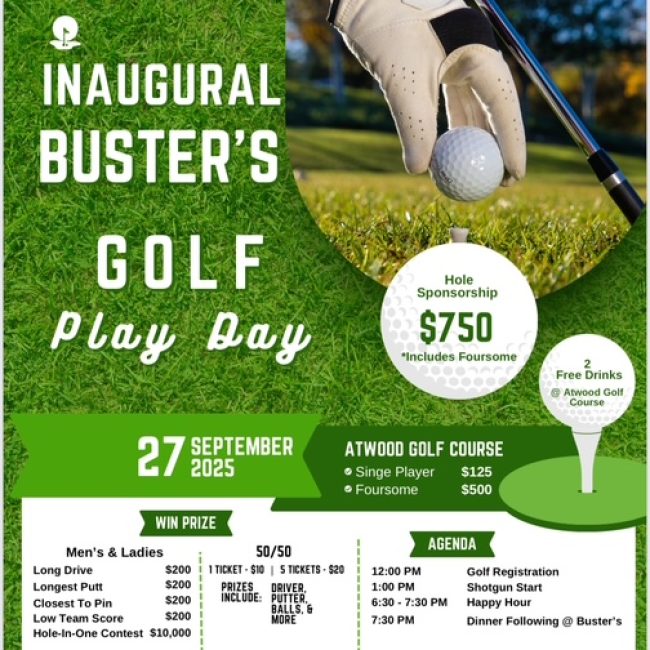 Buster’s Inaugural Golf Playday