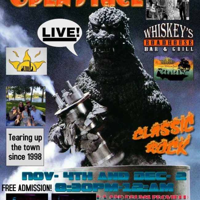 WHISKEY’S ROADHOUSE AND ACOUSTIC MILLENNIUM BAND HOSTS OPEN STAGE