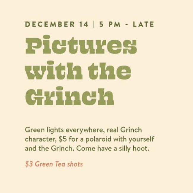Pictures with the Grinch @ 5bar.co