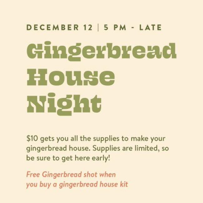 Gingerbread House Night @ 5bar.co