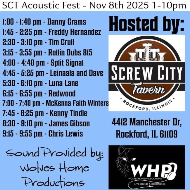 SCT Acoustic Fest @ Screw City Tavern